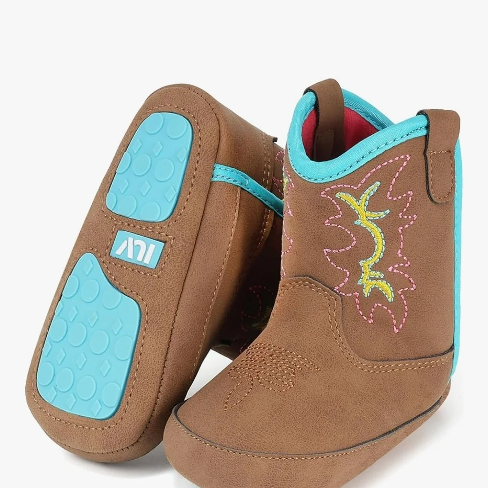IUV Baby Western Cowboy Boots Non-slip Unisex Size 01